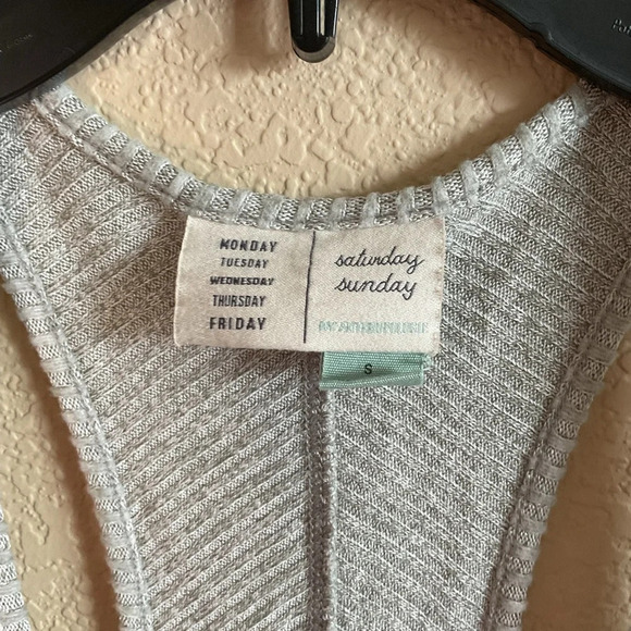 Anthropologie Saturday Sunday Womens Small Soft Ribbed Racerback Tank Top - Picture 4 of 4
